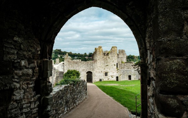 Transport Kasteel in natuur Wales